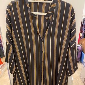Striped Button up kimono or shirt!